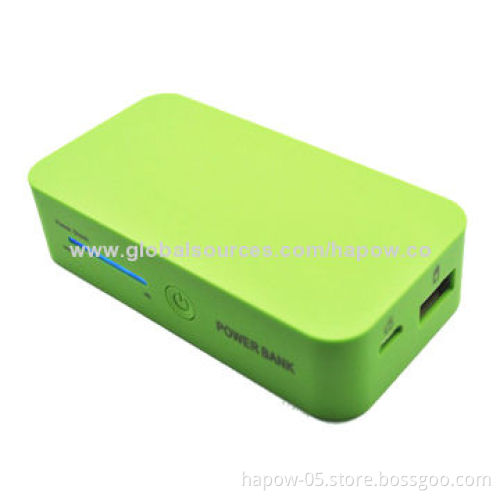 Portable slim mini power bank, Li-ion battery USB power bank, high capacity up to 5,200mAh